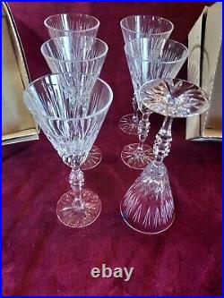 Waterford Crystal Fluted Wine Glasses 9 1/2 Set Of 6