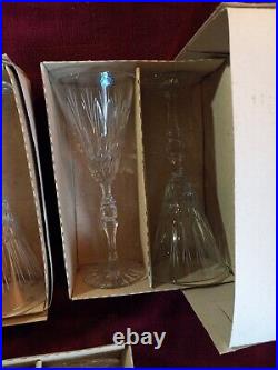 Waterford Crystal Fluted Wine Glasses 9 1/2 Set Of 6