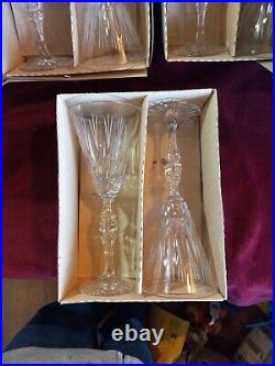 Waterford Crystal Fluted Wine Glasses 9 1/2 Set Of 6