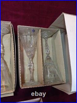 Waterford Crystal Fluted Wine Glasses 9 1/2 Set Of 6