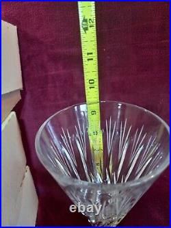 Waterford Crystal Fluted Wine Glasses 9 1/2 Set Of 6