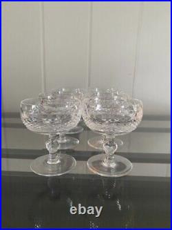 Waterford Crystal Glassware set of 8 dessert bowls in new condition