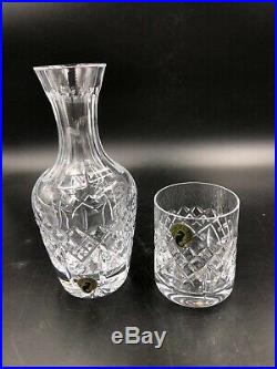Waterford Crystal Glenmede Tumbles Up Bedside Carafe Night Set New In Box