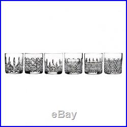 Waterford Crystal HERITAGE Set of SIX 6 Straight Sided Tumblers Glasses New