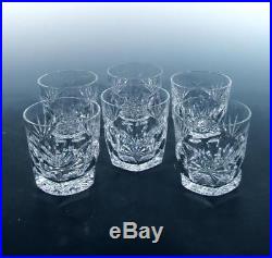 Waterford Crystal Ireland SET (6) Vintage Ashling Old Fashioneds Rocks Glasses