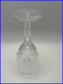 Waterford Crystal KILDARE Glass Cut Multi Sided Stem 6.5 Set Of 7