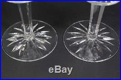 Waterford Crystal LISMORE 7 WINE WATER GOBLETS GLASSES Set Of 8 With Case