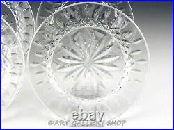 Waterford Crystal LISMORE 8 SALAD DESSERT ACCENT PLATES Set of 4 Mint