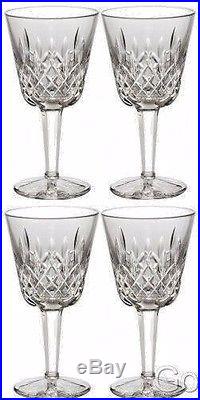 Waterford Crystal LISMORE Claret Wine Glasses Set of FOUR (4) 154038 Brand New