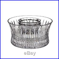 Waterford Crystal LISMORE DIAMOND Caviar Server Set with Silver Insert NEW / BOX