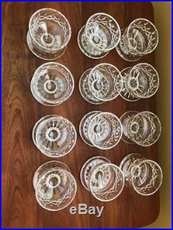 Waterford Crystal LISMORE Set of 12 Spectacular Footed Dessert Bowls