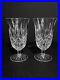 Waterford Crystal LISMORE Stemmed Iced Tea Glasses Set of 2 6 1/2 EXCELLENT