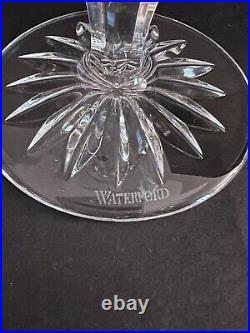 Waterford Crystal LISMORE Stemmed Iced Tea Glasses Set of 2 6 1/2 EXCELLENT