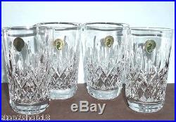 Waterford Crystal LISMORE Tumbler SET OF 4 Glasses 12 oz. #6003182100 NEW