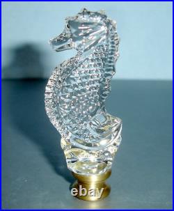 Waterford Crystal Lamp Finial Set 40032254 Acorn And Seahorse Nib