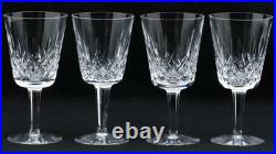 Waterford Crystal Lismore 6 7/8 Water Goblet Stems Set of 4 (B)
