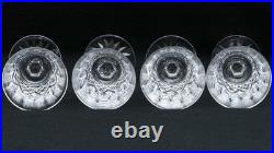 Waterford Crystal Lismore 6 7/8 Water Goblet Stems Set of 4 (B)