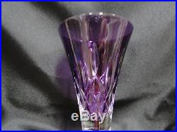 Waterford Crystal Lismore Amethyst NEW Set Toasting Flutes & Box FREE Gift Wrap