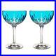Waterford Crystal Lismore Aqua Martini Cocktail Glasses Set of 2 (BRAND NEW)