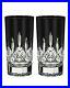 Waterford Crystal Lismore Black Barware Collection Set of 2 Highballs New In Box