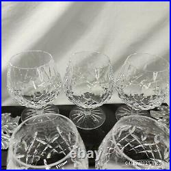 Waterford Crystal Lismore Brandy Snifter Glass 5 1/4t Set Of 5 Excellent