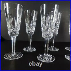 Waterford Crystal Lismore Champagne Flutes 7.5 Set of 8