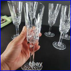 Waterford Crystal Lismore Champagne Flutes 7.5 Set of 8