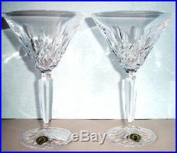 Waterford Crystal Lismore Cocktail Martini Glasses Set of 2 #156474 New In Box