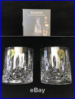 Waterford Crystal Lismore Connoisseur Whiskey Straight Sided Tumblers (Set of 4)