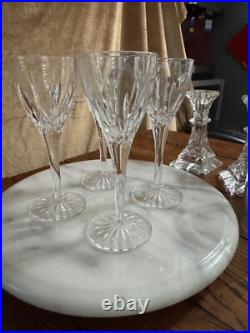 Waterford Crystal Lismore Cordial Glass Set of 4 Stunning New no Box 6.5 tall