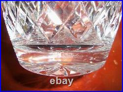 Waterford Crystal Lismore Decanter, Stopper and 4 Port Stemmed Glasses Set-EUC