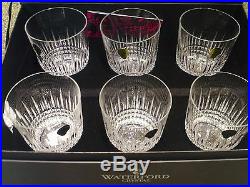 Waterford Crystal Lismore Diamond DOF Glasses (Set of 6) NEW 40003652 Double