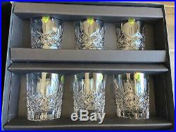 Waterford Crystal Lismore Double Old Fashioned 12 oz Set of 6 in Gift Box