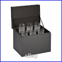 Waterford Crystal Lismore Double Old Fashioned Deluxe Gift Box Set of 6 Glasses