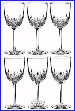 Waterford Crystal Lismore Encore Red Wine Goblet SET OF SIX GLASSES