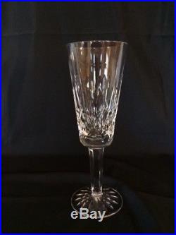 Waterford Crystal Lismore Fluted Champagne Glasses Very Good Condition Set of 4