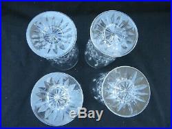 Waterford Crystal Lismore Footed Ice Tea Glasses Set Of 4, Lot 1