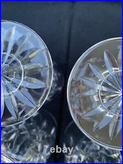 Waterford Crystal Lismore Footed Ice Tea Glasses Set Of 4, Lot 2