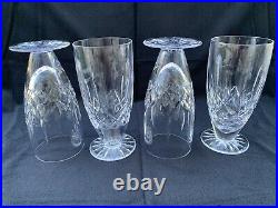 Waterford Crystal Lismore Footed Ice Tea Glasses Set Of 4, Lot 2