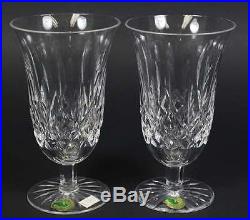 Waterford Crystal Lismore Footed Iced Tea Water Glass Beverage 6.5 8 Pc. Set