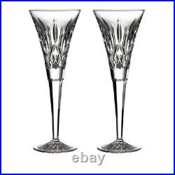 Waterford Crystal'Lismore' Heirloom Toasting Flute Pair, Factory New in Box