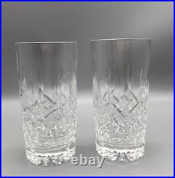 Waterford Crystal Lismore Highball Cocktail Glasses 5 3/4 Set Of 2