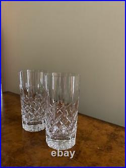 Waterford Crystal Lismore Highball Glasses 5 3/4 Set of 2