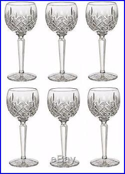 Waterford Crystal Lismore Hock 6-Ounce SET OF SIX GLASSES