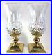 Waterford Crystal Lismore Hurricane Candle Holders Set of 2 Beautiful