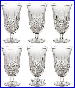 Waterford Crystal Lismore Iced Beverage 12-ounce SET OF SIX GLASSES