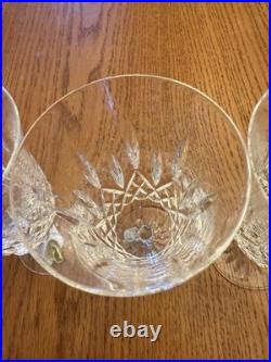 Waterford Crystal Lismore Iced Tea Stemmed Glass Mint Set of 4 with Original Box