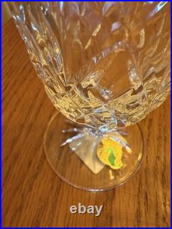 Waterford Crystal Lismore Iced Tea Stemmed Glass Mint Set of 4 with Original Box