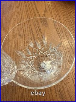 Waterford Crystal Lismore Iced Tea Stemmed Glass Mint Set of 4 with Original Box
