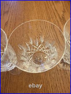 Waterford Crystal Lismore Iced Tea Stemmed Glass Mint Set of 4 with Original Box